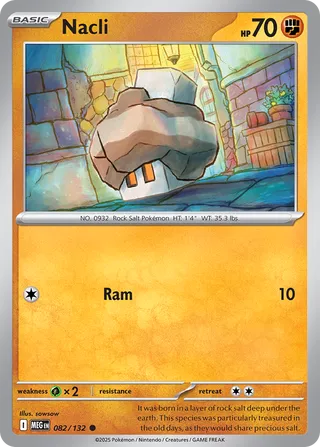 Nacli 082/132 — Mega Evolution (English Pokémon TCG card)