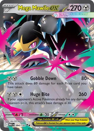 Mega Mawile ex 094/132 — Mega Evolution (English Pokémon TCG card)