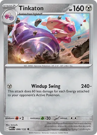 Tinkaton 098/132 — Mega Evolution (English Pokémon TCG card)
