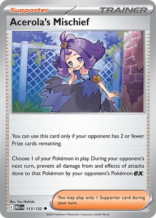 Acerola's Mischief 113/132 — Mega Evolution (English Pokémon TCG card)