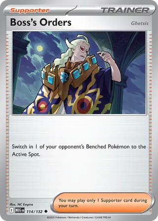 Boss's Orders 114/132 — Mega Evolution (English Pokémon TCG card)