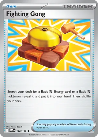 Fighting Gong 116/132 — Mega Evolution (English Pokémon TCG card)