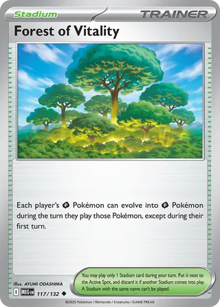 Forest of Vitality 117/132 — Mega Evolution (English Pokémon TCG card)