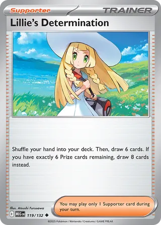Lillie's Determination 119/132 — Mega Evolution (English Pokémon TCG card)