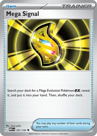 Mega Signal 121/132 — Mega Evolution (English Pokémon TCG card)