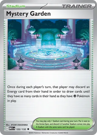 Mystery Garden 122/132 — Mega Evolution (English Pokémon TCG card)