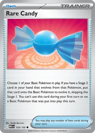 Rare Candy 125/132 — Mega Evolution (English Pokémon TCG card)