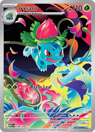 Ivysaur 134/132 — Mega Evolution (English Pokémon TCG card)
