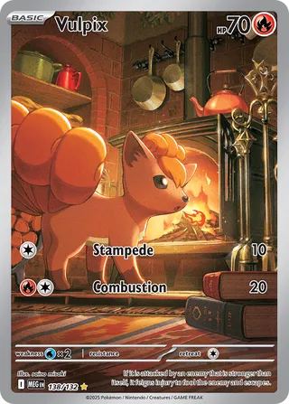 Vulpix 138/132 — Mega Evolution (English Pokémon TCG card)