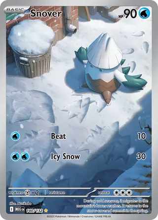 Snover 140/132 — Mega Evolution (English Pokémon TCG card)