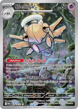 Shedinja 144/132 — Mega Evolution (English Pokémon TCG card)