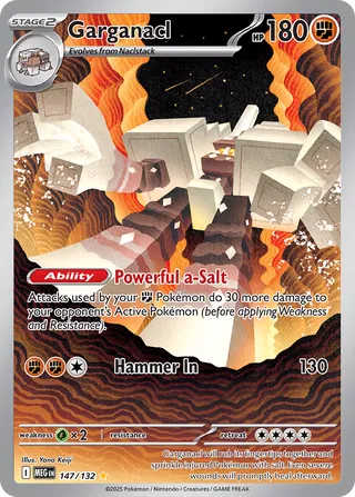Garganacl 147/132 — Mega Evolution (English Pokémon TCG card)