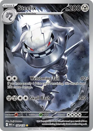 Steelix 150/132 — Mega Evolution (English Pokémon TCG card)