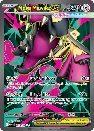 Mega Mawile ex 162/132 — Mega Evolution (English Pokémon TCG card)
