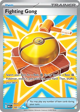 Fighting Gong 168/132 — Mega Evolution (English Pokémon TCG card)