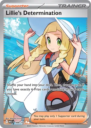 Lillie's Determination 169/132 — Mega Evolution (English Pokémon TCG card)