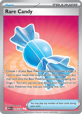Rare Candy 175/132 — Mega Evolution (English Pokémon TCG card)