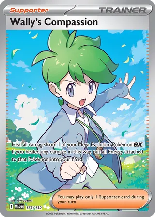 Wally's Compassion 176/132 — Mega Evolution (English Pokémon TCG card)