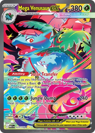 Mega Venusaur ex 177/132 — Mega Evolution (English Pokémon TCG card)