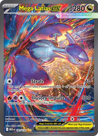 Mega Latias ex 181/132 — Mega Evolution (English Pokémon TCG card)