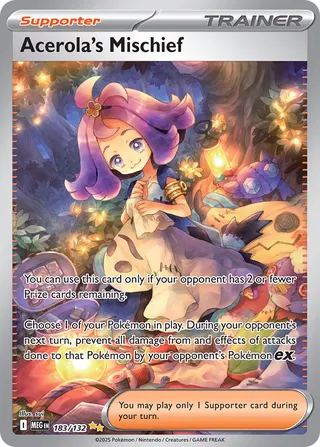 Acerola's Mischief 183/132 — Mega Evolution (English Pokémon TCG card)
