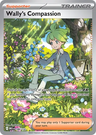 Wally's Compassion 186/132 — Mega Evolution (English Pokémon TCG card)