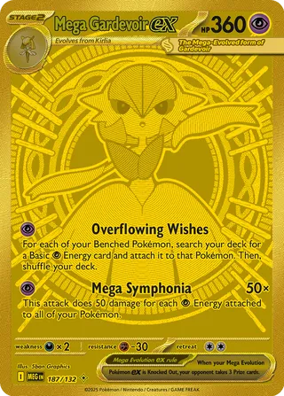 Mega Gardevoir ex 187/132 — Mega Evolution (English Pokémon TCG card)
