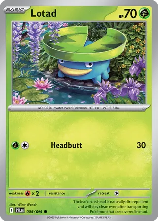 Lotad 005/94 — Phantasmal Flames (English Pokémon TCG card)