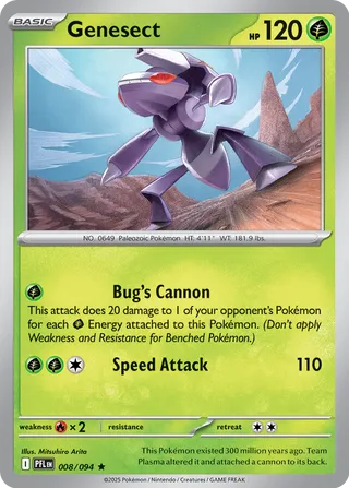 Genesect 008/94 — Phantasmal Flames (English Pokémon TCG card)
