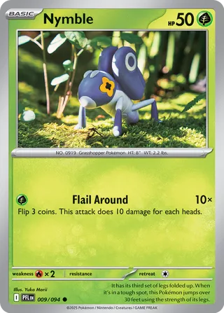 Nymble 009/94 — Phantasmal Flames (English Pokémon TCG card)