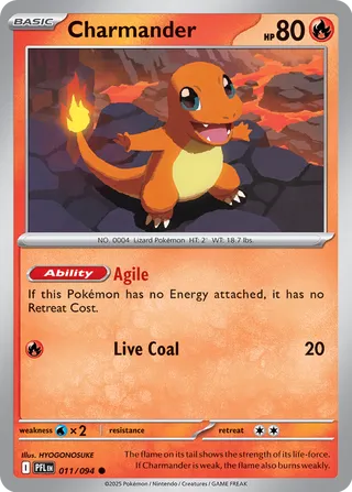 Charmander 011/94 — Phantasmal Flames (English Pokémon TCG card)