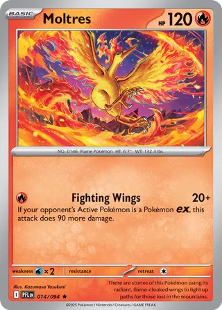 Moltres 014/94 — Phantasmal Flames (English Pokémon TCG card)