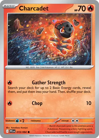 Charcadet 019/94 — Phantasmal Flames (English Pokémon TCG card)