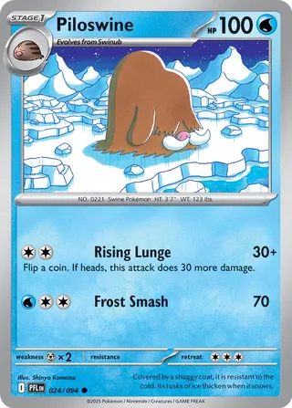 Piloswine 024/94 — Phantasmal Flames (English Pokémon TCG card)