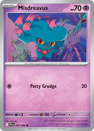 Misdreavus 035/94 — Phantasmal Flames (English Pokémon TCG card)