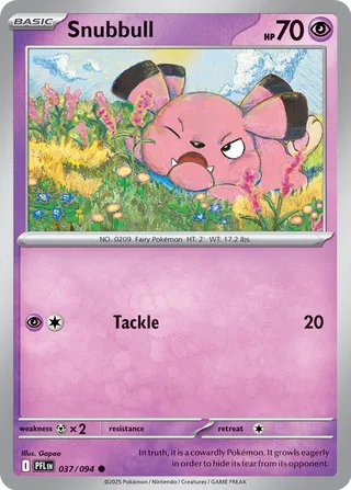 Snubbull 037/94 — Phantasmal Flames (English Pokémon TCG card)