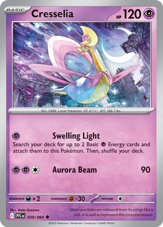 Cresselia 039/94 — Phantasmal Flames (English Pokémon TCG card)