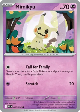Mimikyu 042/94 — Phantasmal Flames (English Pokémon TCG card)