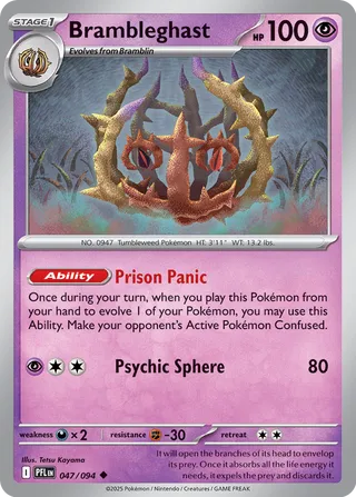 Brambleghast 047/94 — Phantasmal Flames (English Pokémon TCG card)