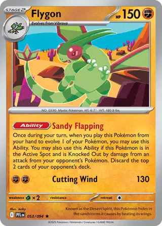 Flygon 053/94 — Phantasmal Flames (English Pokémon TCG card)