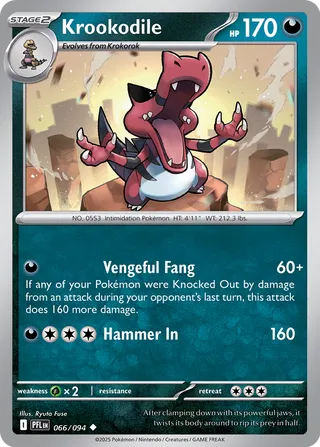 Krookodile 066/94 — Phantasmal Flames (English Pokémon TCG card)