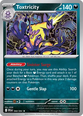 Toxtricity 068/94 — Phantasmal Flames (English Pokémon TCG card)