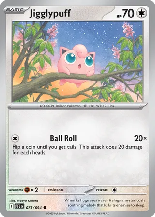Jigglypuff 076/94 — Phantasmal Flames (English Pokémon TCG card)