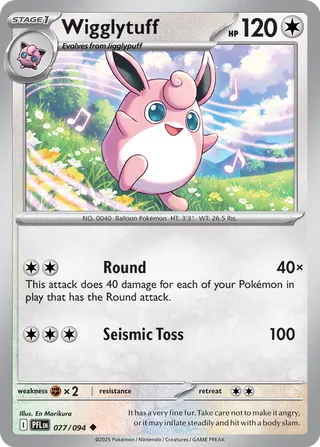 Wigglytuff 077/94 — Phantasmal Flames (English Pokémon TCG card)