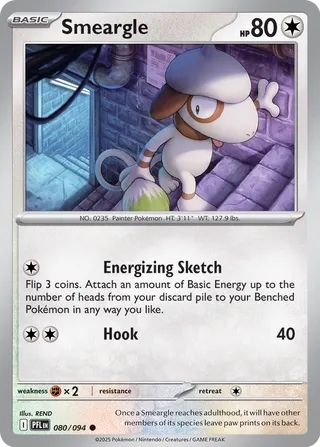 Smeargle 080/94 — Phantasmal Flames (English Pokémon TCG card)