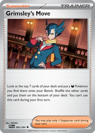 Grimsley's Move 090/94 — Phantasmal Flames (English Pokémon TCG card)