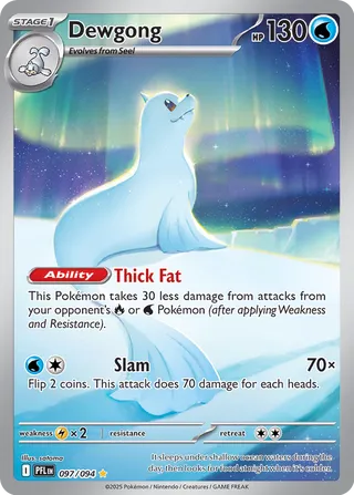 Dewgong 097/94 — Phantasmal Flames (English Pokémon TCG card)