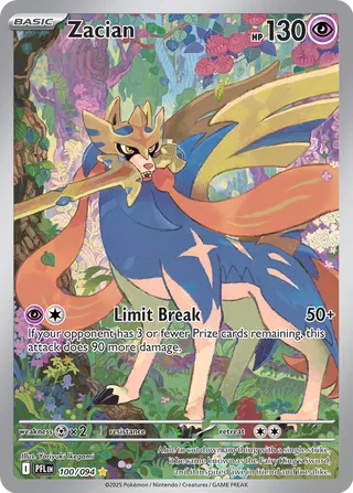 Zacian 100/94 — Phantasmal Flames (English Pokémon TCG card)