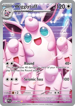 Wigglytuff 105/94 — Phantasmal Flames (English Pokémon TCG card)