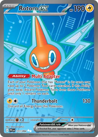 Rotom ex 111/94 — Phantasmal Flames (English Pokémon TCG card)